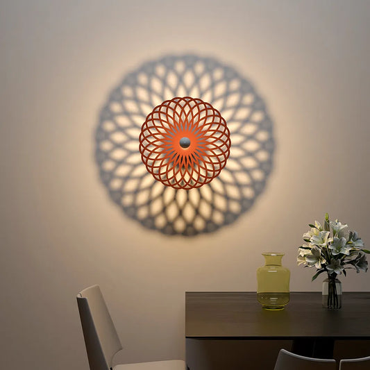 Geometric circle design creative Shadow lamp